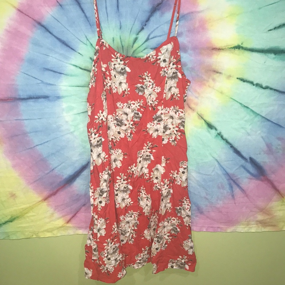 forever 21 floral red dress